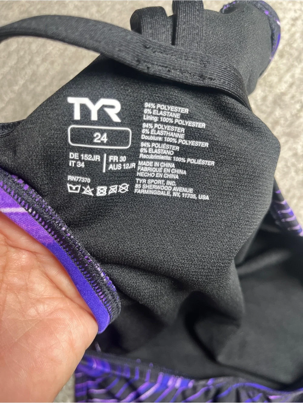 TYR - Girls' Cycloid Durafast Elite Cutoutfit One Piece Swimsuit 24. 2889/bb18-3